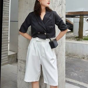 3 for 30 Cropped blazer top double breasted